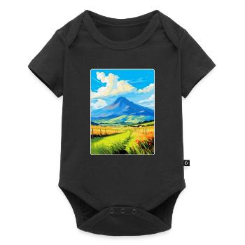 Mourne Mountains Vintage Travel Poster Souvenir - Baby Premium short-sleeve bodysuit - black - Front