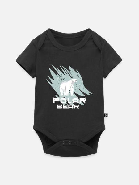 Polar Bär - Baby Premium Kurzarmbody - Schwarz
