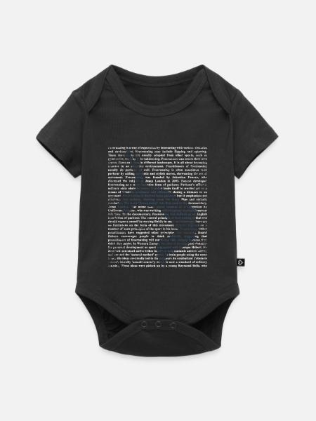 Freerunning Parkour Geschenk - Baby Premium Kurzarmbody - Schwarz