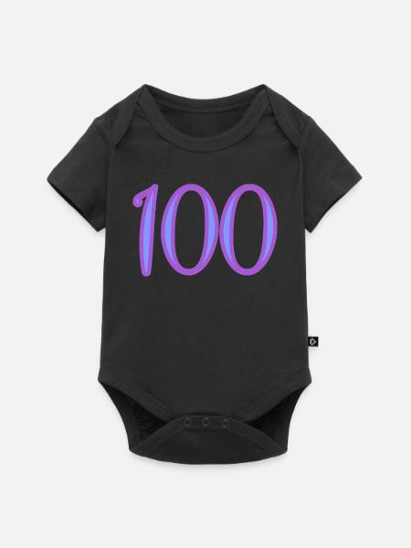 100 - Baby Premium Kurzarmbody - Schwarz