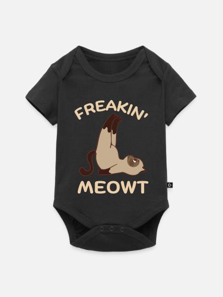 Freakin Meowt - Baby Premium Kurzarmbody - Schwarz