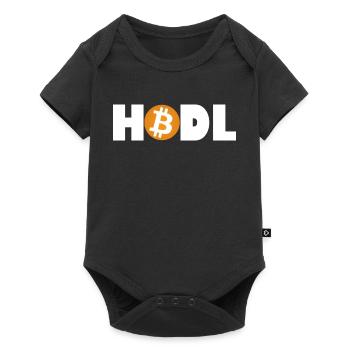 Mode Bitcoin HODL : Activé - Body à manches courtes Premium Bébé - noir - Devant
