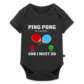 Ping-pong - Body à manches courtes Premium Bébé - noir - Devant