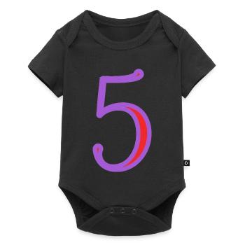 5. 5 YEARS. 5th ANNIVERSARY. 5 YEAR ANNIVERSARY - Baby Premium short-sleeve bodysuit - black - Front
