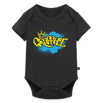 Grafitti Kind Sprayer - Baby Premium Kurzarmbody - Schwarz - Vorne