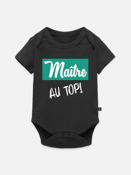 MEISTER. MEISTER - Baby Premium Kurzarmbody - Schwarz