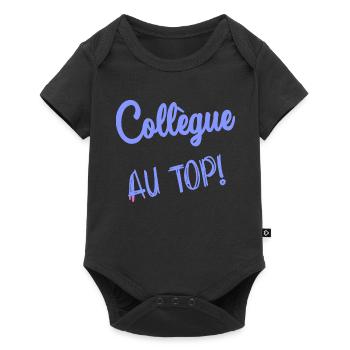 COLLEGUE. DEPART. RETRAITE. EMPLOI. HUMOUR - Body à manches courtes Premium Bébé - noir - Devant