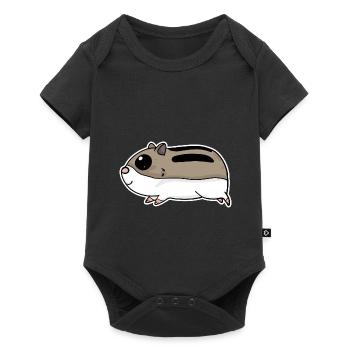 Niedlicher Hamster - Baby Premium Kurzarmbody - Schwarz - Vorne