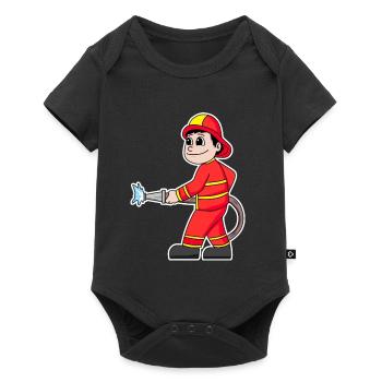 Sapeur pompier - Body à manches courtes Premium Bébé - noir - Devant