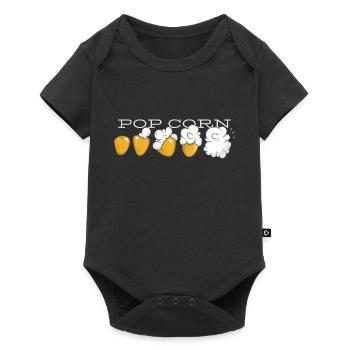 Évolution du pop-corn - Body à manches courtes Premium Bébé - noir - Devant