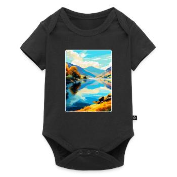 Ullswater Lake District Reiseposter Souvenir WPA - Baby Premium Kurzarmbody - Schwarz - Vorne