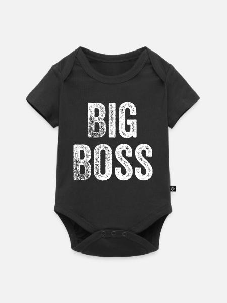 lustiger Chefmanager - Baby Premium Kurzarmbody - Schwarz