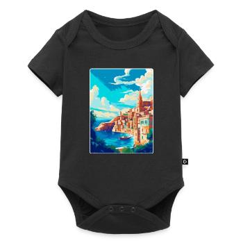 La Valette Malte Affiche de voyage vintage Souvenir WPA - Body à manches courtes Premium Bébé - noir - Devant