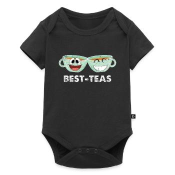 Beste Freunde - Baby Premium Kurzarmbody - Schwarz - Vorne
