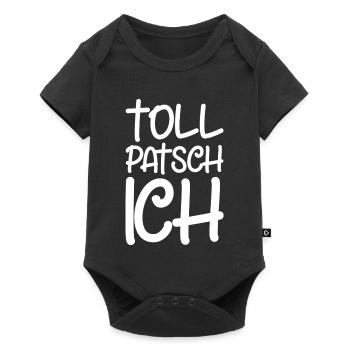Tollpatsch Ich tollpatschig lustig tollpatschich - Baby Premium Kurzarmbody - Schwarz - Vorne