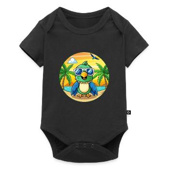 Lunettes de soleil Parrot Funny Cartoon Summer Beach - Body à manches courtes Premium Bébé - noir - Devant