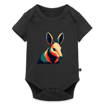 Aardvark Cartoon Character Colorful Pet Animal - Baby Premium short-sleeve bodysuit - black - Front