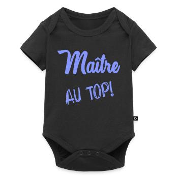 MEISTER - Baby Premium Kurzarmbody - Schwarz - Vorne