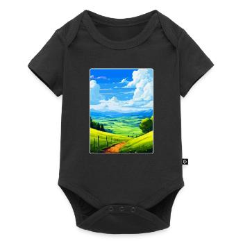 Bergisches Land Deutschland Vintage Reiseposter WPA - Baby Premium Kurzarmbody - Schwarz - Vorne