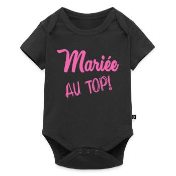 BRIDE AT THE TOP - Baby Premium short-sleeve bodysuit - black - Front