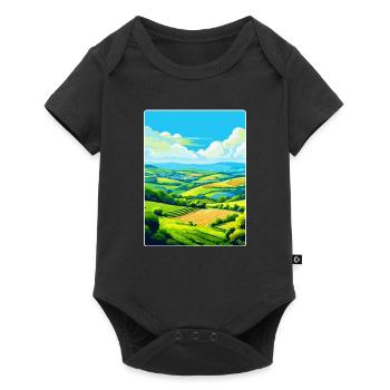 Camel Valley Cornwall England Uk Travel Poster WPA - Baby Premium short-sleeve bodysuit - black - Front