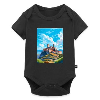 Avila Spanien Vintage Reiseplakat WPA Kunst Souvenir - Baby Premium Kurzarmbody - Schwarz - Vorne