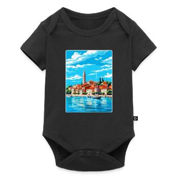 Koper Slovénie Affiche de voyage vintage Souvenir WPA - Body à manches courtes Premium Bébé - noir - Devant
