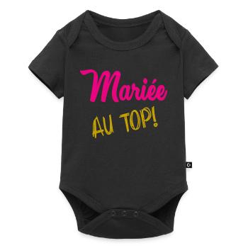 I CAN'T I'M MARRIED - Baby Premium short-sleeve bodysuit - black - Front