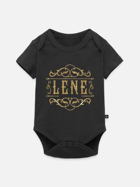 Lene gold - Baby Premium Kurzarmbody - Schwarz