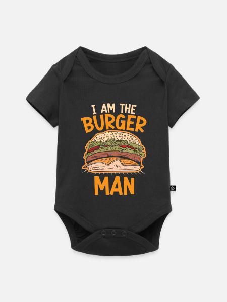 Ich Bin Der Burger Mann - Baby Premium Kurzarmbody - Schwarz