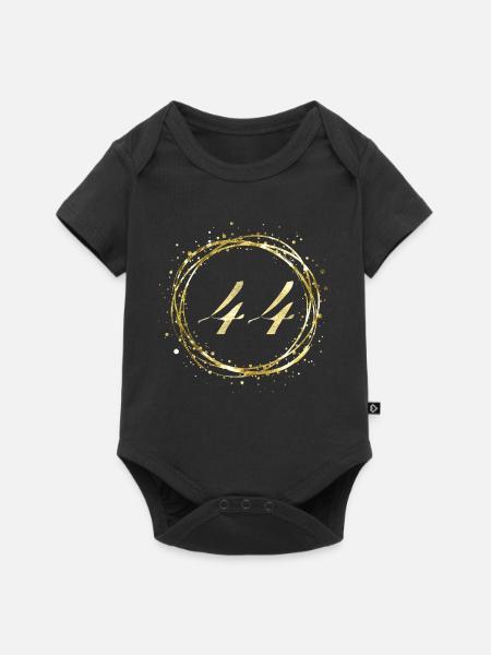 44 - Baby Premium Kurzarmbody - Schwarz