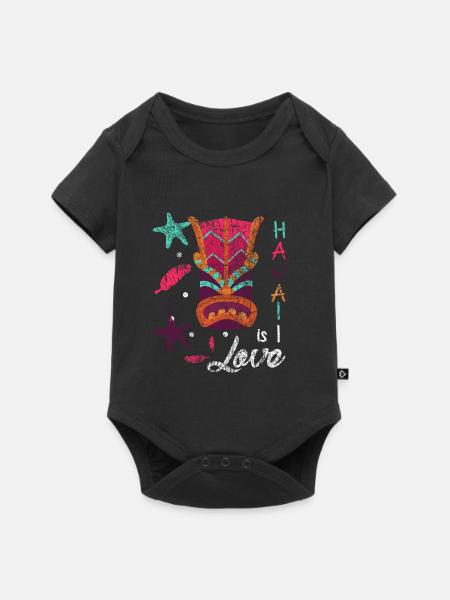 Hawaii Vacations Love - Baby Premium Kurzarmbody - Schwarz