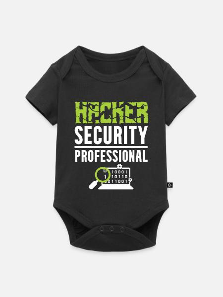 Hacker Security Professional - Baby Premium Kurzarmbody - Schwarz
