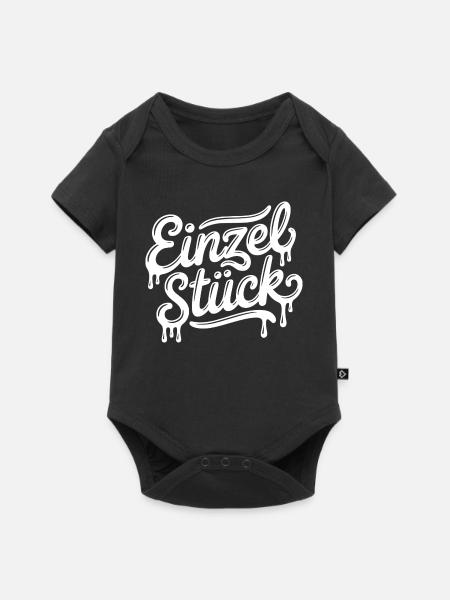 Einzelstück (Farbe änderbar Personalisierung) - Baby Premium Kurzarmbody - Schwarz