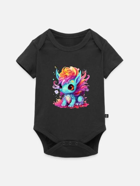 Cutiepie Draco - Baby Premium Kurzarmbody - Schwarz