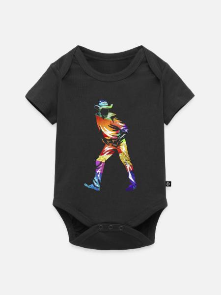 Linie Tanzen - Baby Premium Kurzarmbody - Schwarz