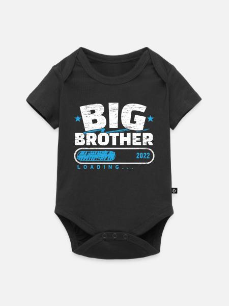 Großer Bruder 2022 Loading - Baby Premium Kurzarmbody - Schwarz