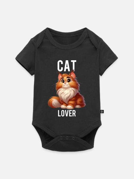 Katzenliebhaber - Baby Premium Kurzarmbody - Schwarz