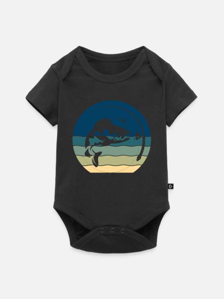 Angler Angeln - Baby Premium Kurzarmbody - Schwarz