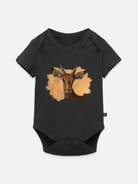 Impala - Baby Premium Kurzarmbody - Schwarz