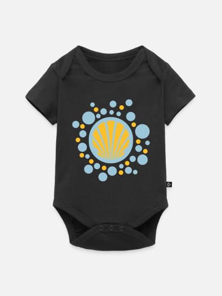 Jakobsmuschel Kugeln - danny alexander lettkemann - Baby Premium Kurzarmbody - Schwarz