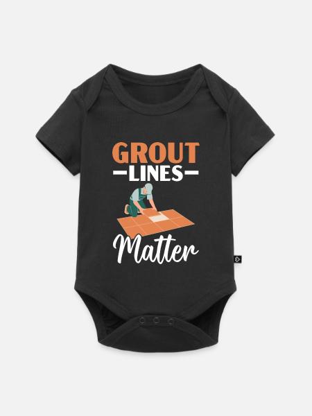 Fliesenleger Fliesensetzer Beruf Fugenleger Fliese - Baby Premium Kurzarmbody - Schwarz