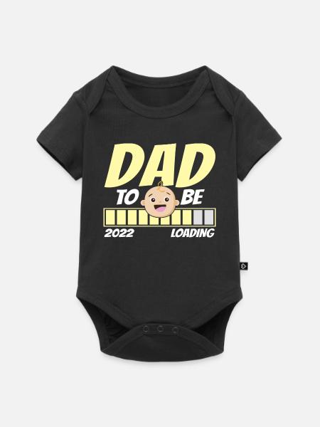 Werde Vater 2022 Loading Papa - Baby Premium Kurzarmbody - Schwarz