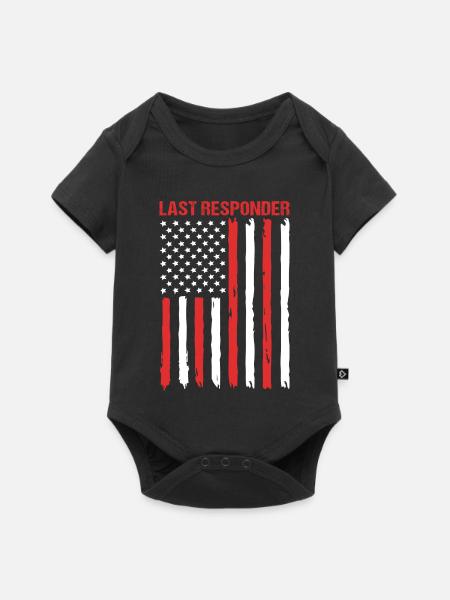 Bestattung USA - Baby Premium Kurzarmbody - Schwarz