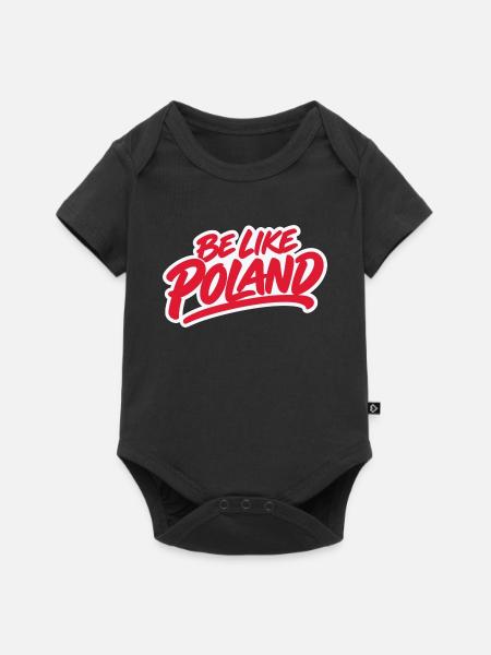 Sei wie Polen - Baby Premium Kurzarmbody - Schwarz