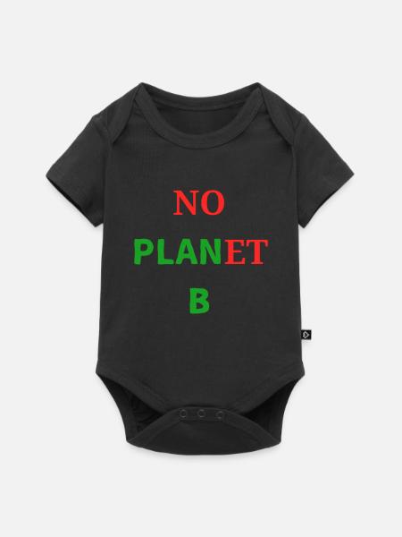 No Plan(et) B  - Baby Premium Kurzarmbody - Schwarz