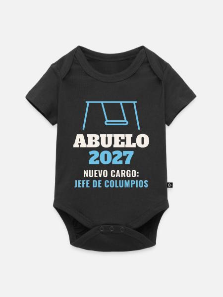 Opa 2027 - Baby Premium Kurzarmbody - Schwarz