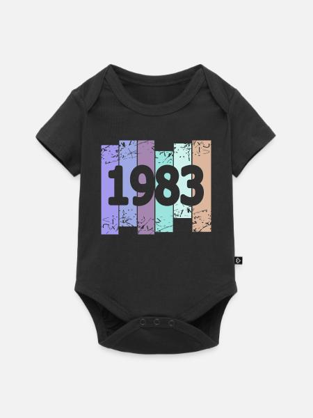 Oldtimer 1983 - Baby Premium Kurzarmbody - Schwarz