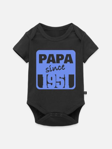 Vater 1951 - Baby Premium Kurzarmbody - Schwarz