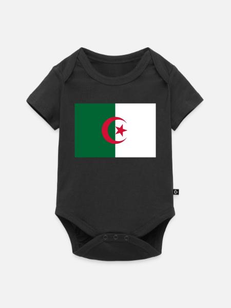 Algerien - Baby Premium Kurzarmbody - Schwarz